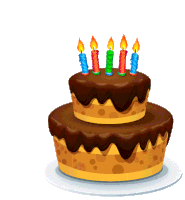 Gif joyeux anniversaire gateau